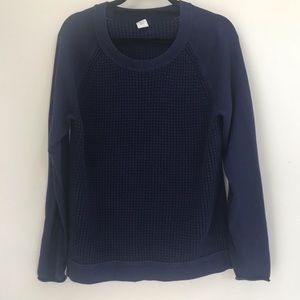 J. Crew Purple Cotton Scoop Neck Sweater